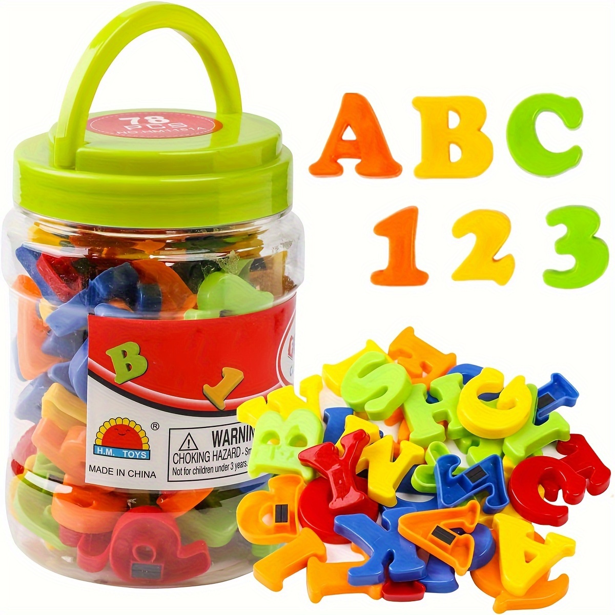 78 PCS Magnetic Letters Number - Kids Education Number 评论和价格