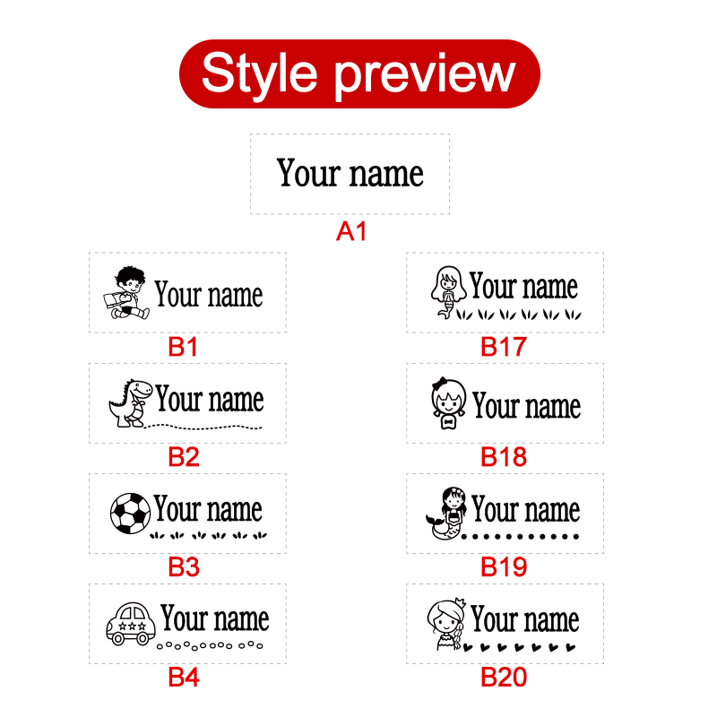 Personalized Kids Name Stamp-C - Kids Education Name 评论和价格
