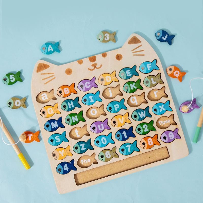 Wooden Magnetic Fishing Game K - Abc Kids Early Education 评论和价格