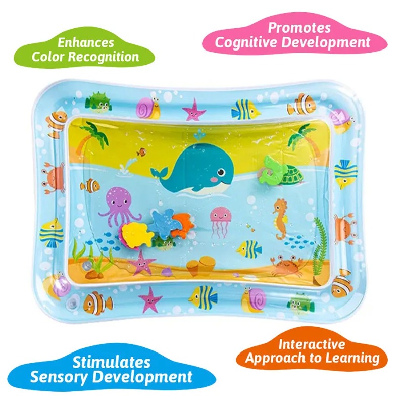 Baby Water Play Mat Inflatable - Kids Education Activities 评论和价格