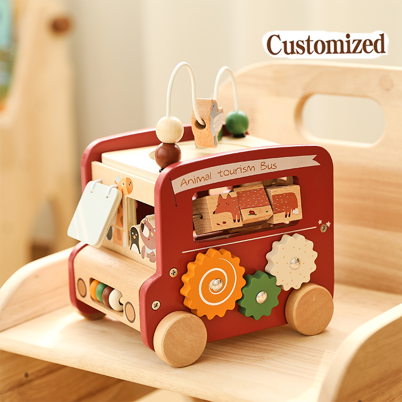 Wooden Bus Toy Custom Name Fre - Kids Education Name 评论和价格