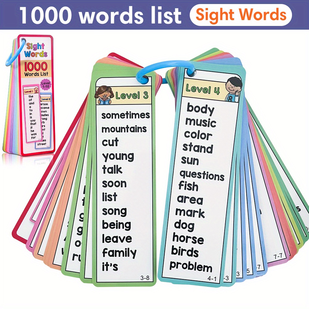 1000 Sight Words Flash Cards f - Kids Education Activities 评论和价格