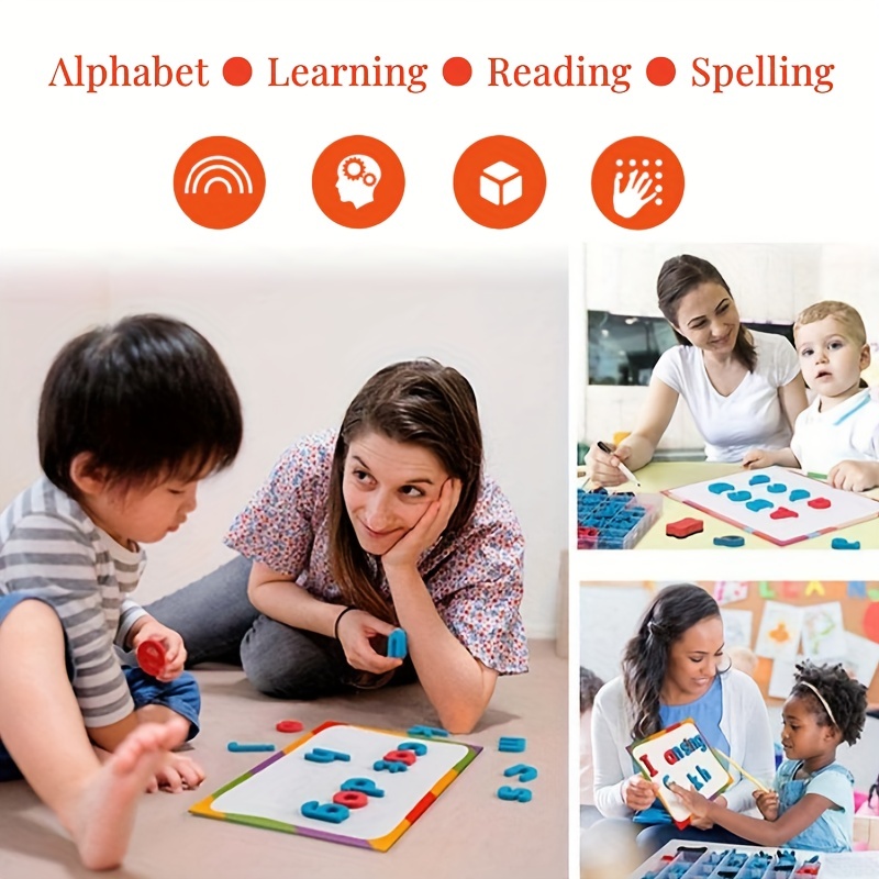 Red & Blue English Letter Magn - Kids Education Number 评论和价格