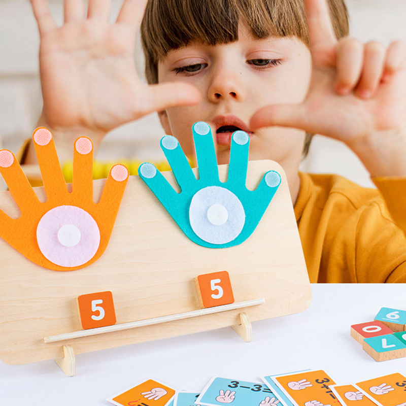 Kids Montessori Toys Wooden Fi - Kids Education Number 评论和价格