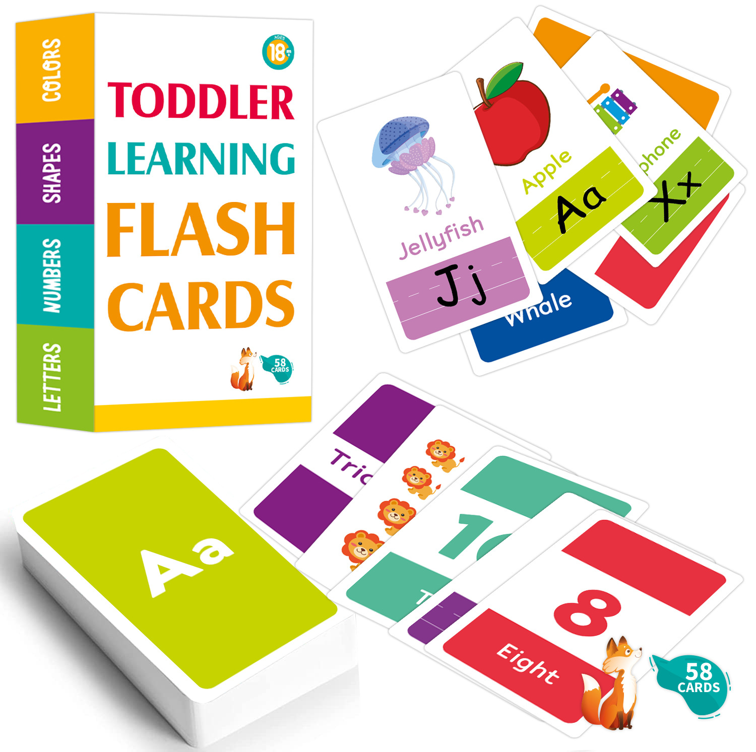 58PCS ABC Alphabet Flashcards  - Abc Kids Early Education 评论和价格